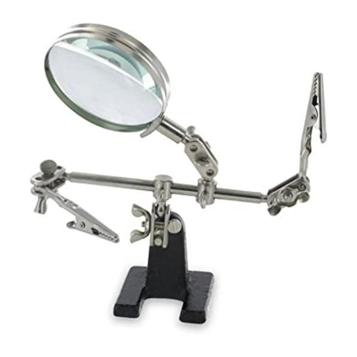 RamPro Soporte de lupa Helping Hands con clips de