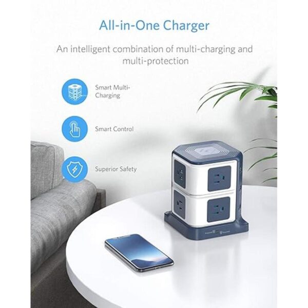 BESTEK Regleta de alimentación USB con cargador_3