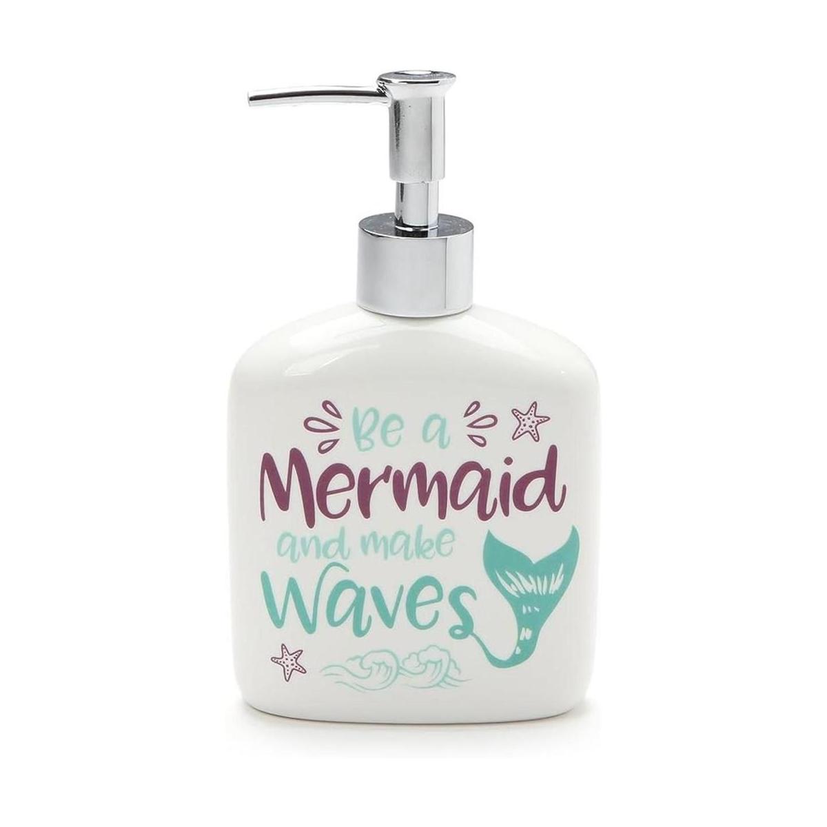 Enesco Our Name is Mud Mermaid Waves Dispensador de jabón