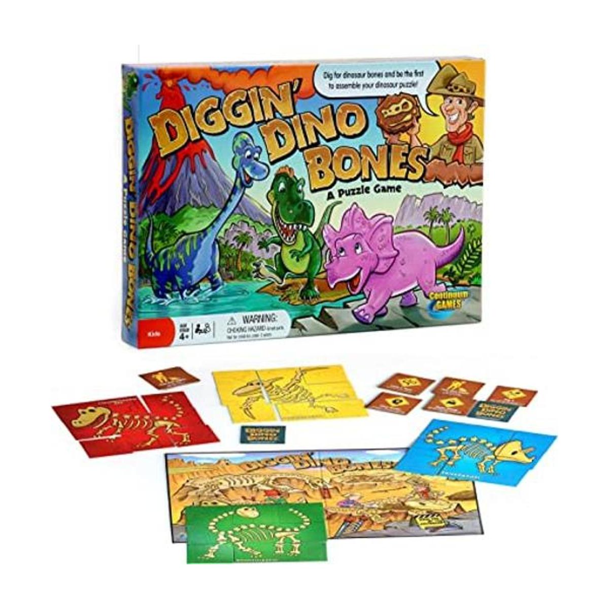 Continuum Games Digging Dino Huesos Juego de mesa niños