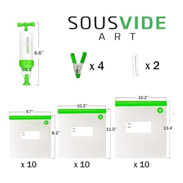 SOUSVIDE ART 37 bolsas de sellado al vacío reutilizables_2