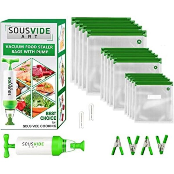SOUSVIDE ART 37 bolsas de sellado al vacío reutilizables_1