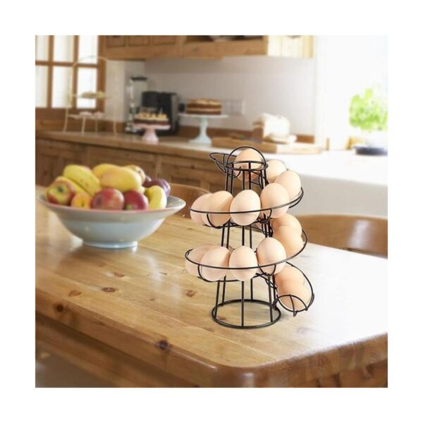 Flexzion Egg Skelter Portahuevos en espiral moderno