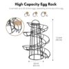 Flexzion Egg Skelter Portahuevos en espiral moderno