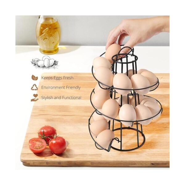 Flexzion Egg Skelter Portahuevos en espiral moderno