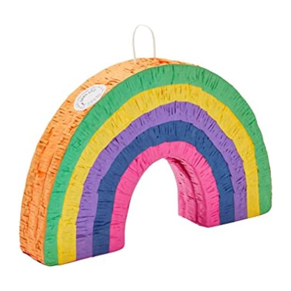 Pinata arcoíris para decoraciones de fiesta de cumpleaños