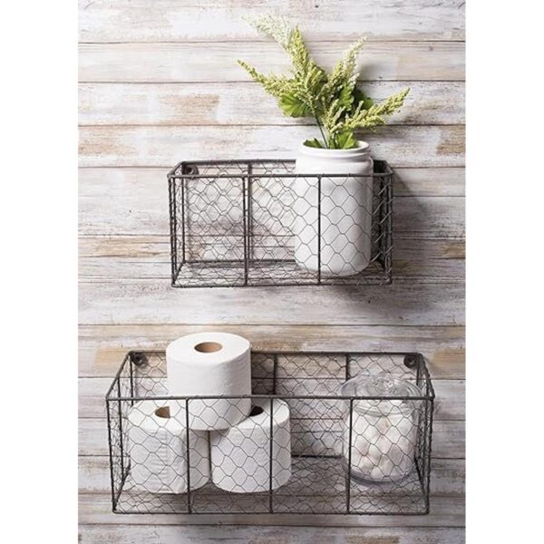 DII Chicken Wire Collection Cestas de pared vintage de_4