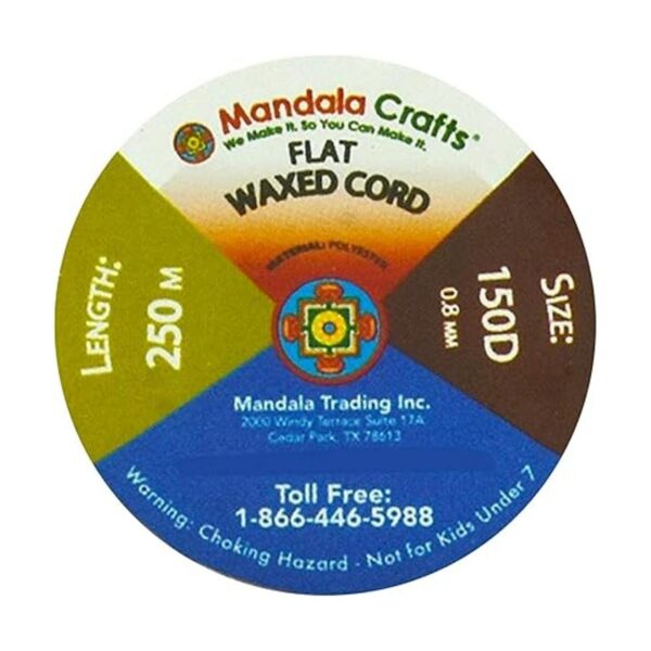 Mandala Crafts Hilo encerado plano para costura de piel_3