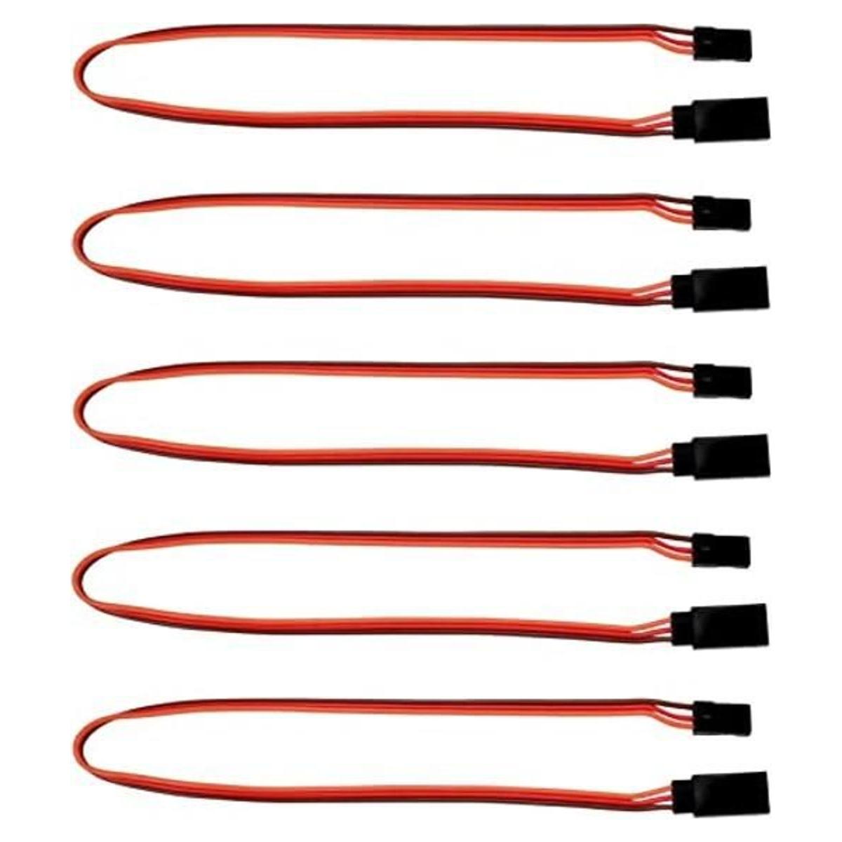 Estilo 12300 mm JR Servo Extension 5 pack Apex RC