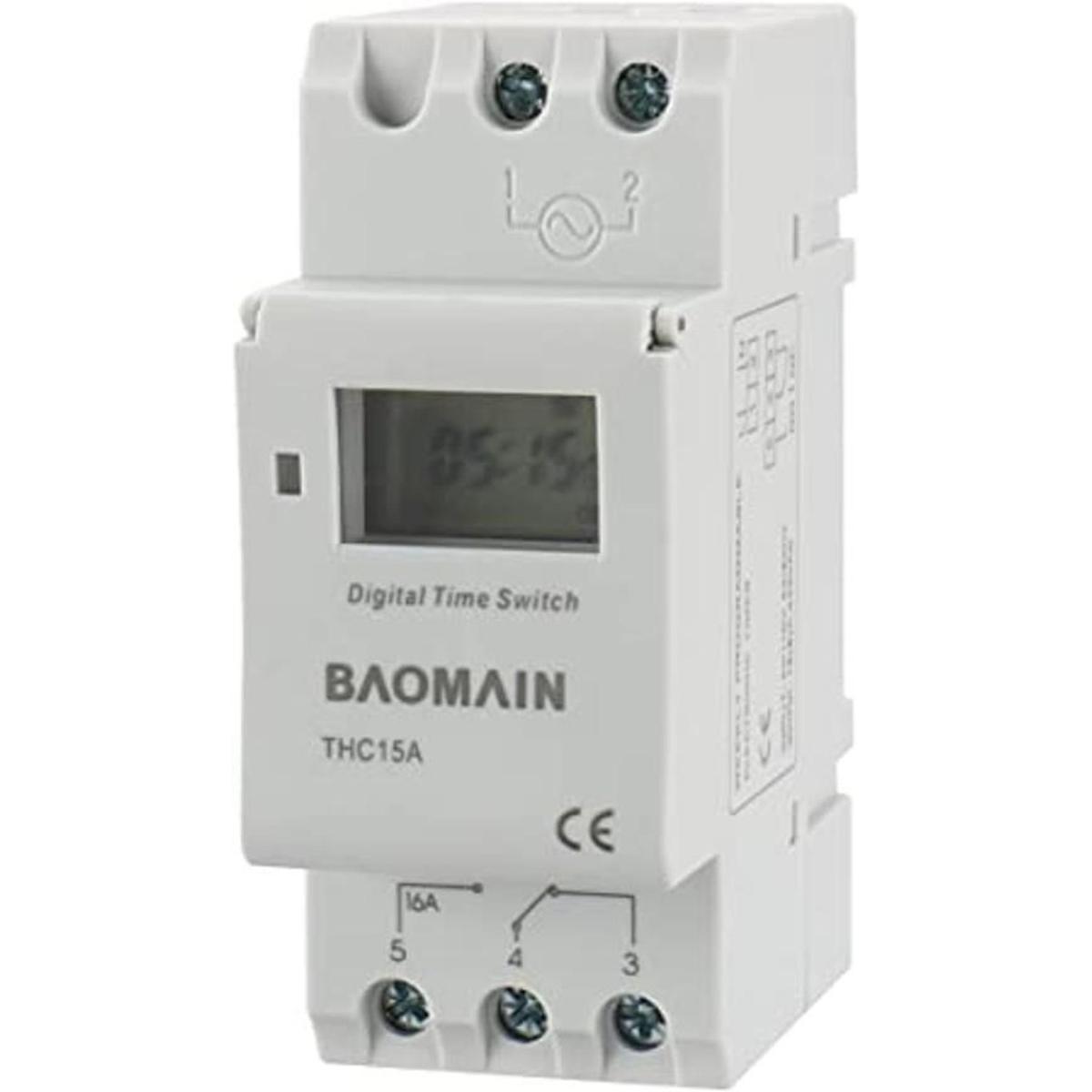 Baomain THC15 A AC 110 V Digital LCD Potencia Temporizador