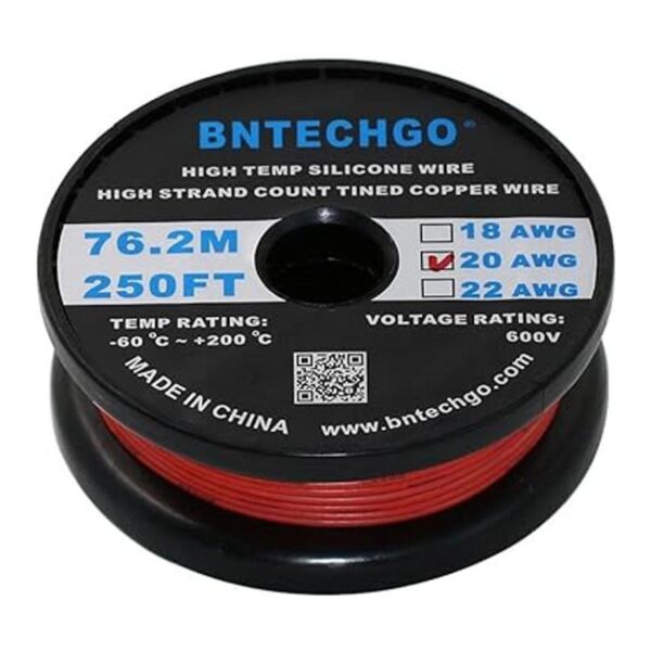 BNTECHGO Alambre de silicona flexible de calibre 20 20