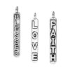 JGFinds Colgantes de mensaje de fe de Blessed Love en tono