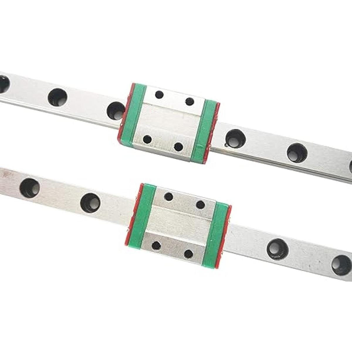 TENHIGH MGN9 Carril guía lineal de 3.937 in rieles