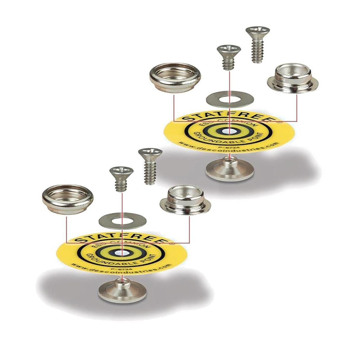Desco 09864 Pack de 2 universal Snap Kit de montaje