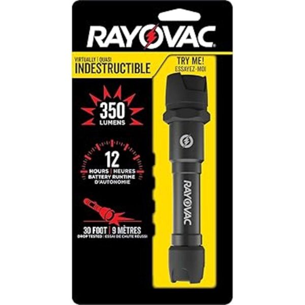 Rayovac Linterna táctica LED prácticamente indescructible