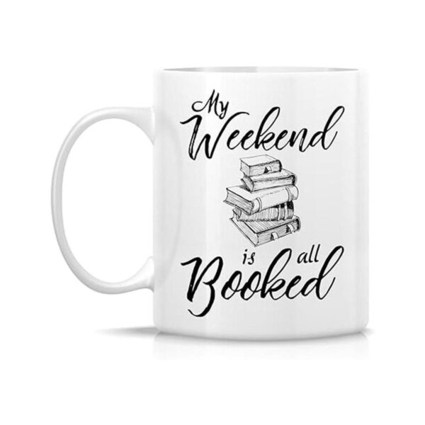 Taza divertida de Retreez My Weekend is All Booked Book_2