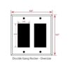 Art Plates Marca Double Gang Rocker Placa de pared de_2