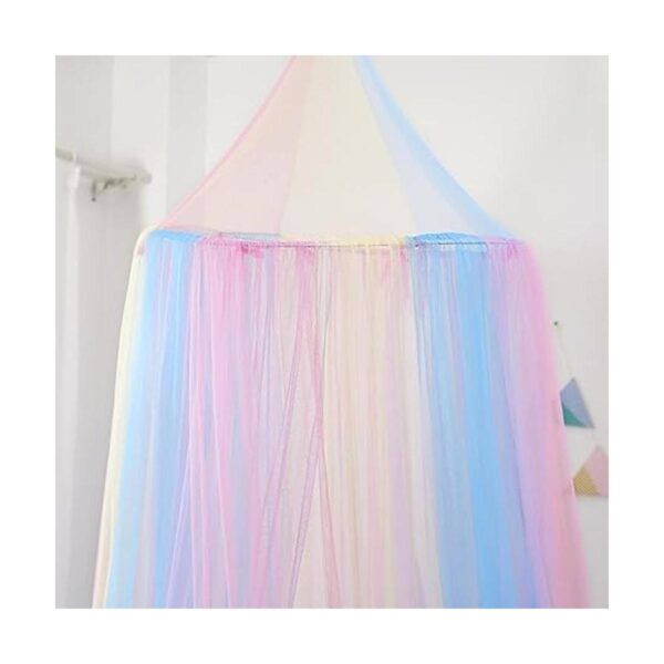 Toldo de cama arcoíris con luces para niñas toldo para