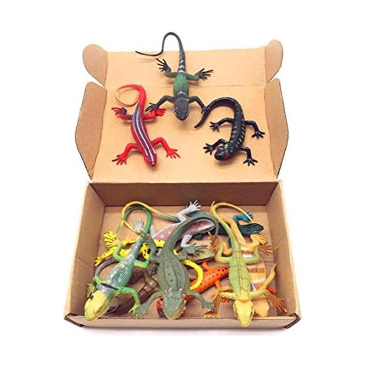 Guaishou Figuras de animales de lagarto de reptiles modelo