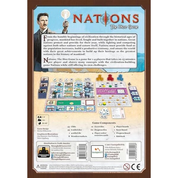 Stronghold Games Naciones los dados tablero de juego_3