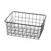 Cesta de almacenamiento de alambre pequeña resistente con_1