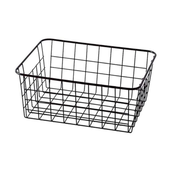 Cesta de almacenamiento de alambre pequeña resistente con_1