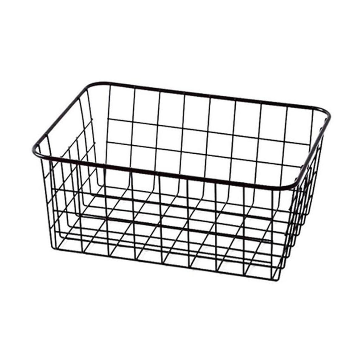 Cesta de almacenamiento de alambre pequeña resistente con