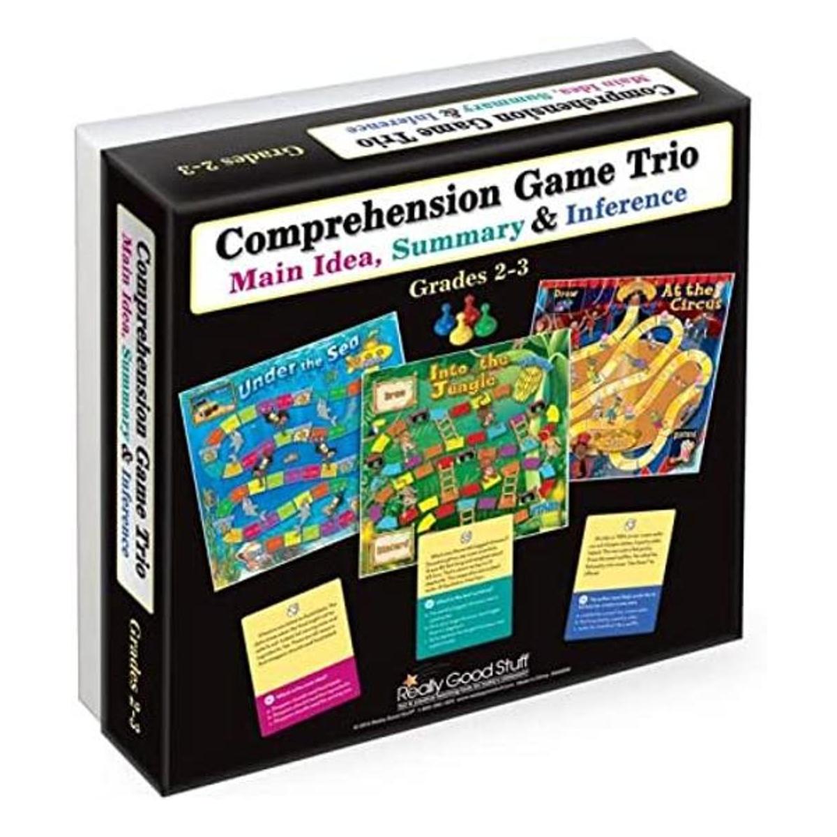 Trío de juego de comprensión idea principal resumen e