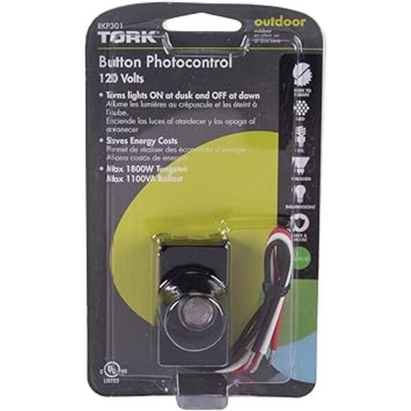 Tork rkp303 dusktodawn minibutton photocontrol