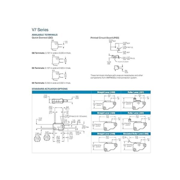 Honeywell Micro Switch Premium Basic Snap Action Switch_3