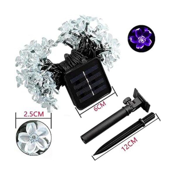 Guirnalda de luces solares para exteriores 50 luces LED_2