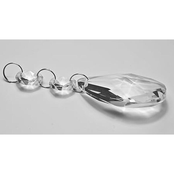Todo en uno Lámpara de cristal transparente con colgante_3