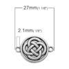 JGFinds Dijes de conector de nudo celta detalles de tono