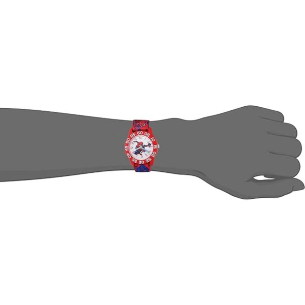 Marvel SpiderMan Reloj analógico de cuarzo con correa de_5