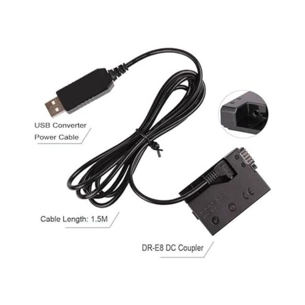 CCYC DRE8 DC acoplador de repuesto de batería LPE8 USB DC_2