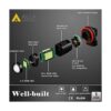 Alla Lighting Bombillas LED HB4 9006 de 2000 lúmenes 8000_6