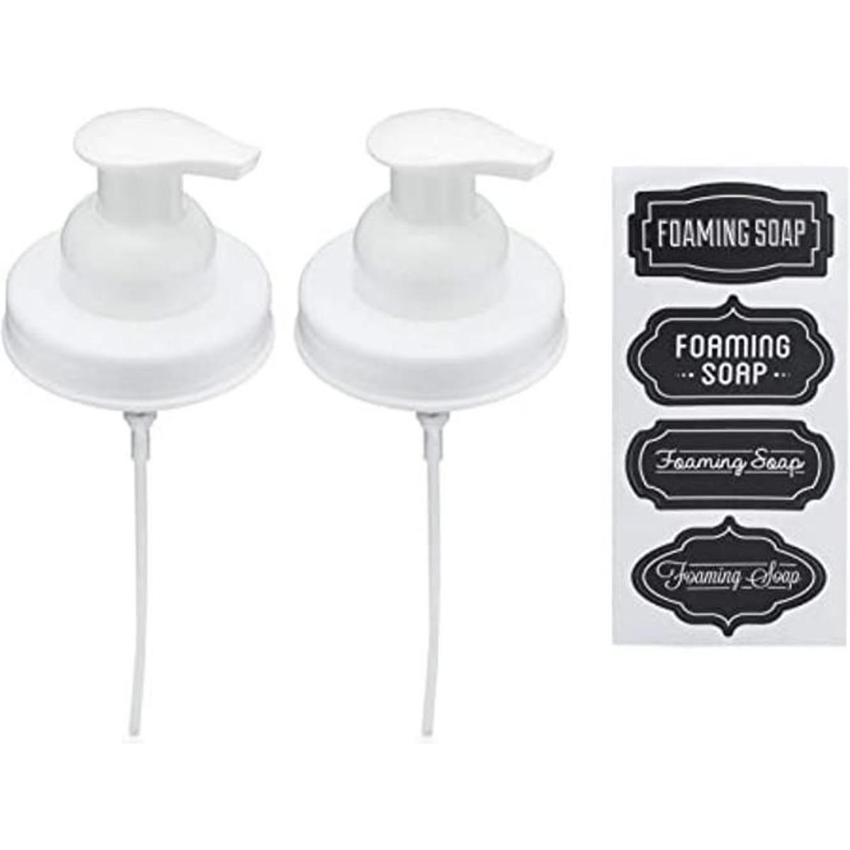 Jarmazing Products Juego de 2 tapas para dispensador de