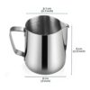 Flexzion Jarra espumadora de leche taza espumadora de