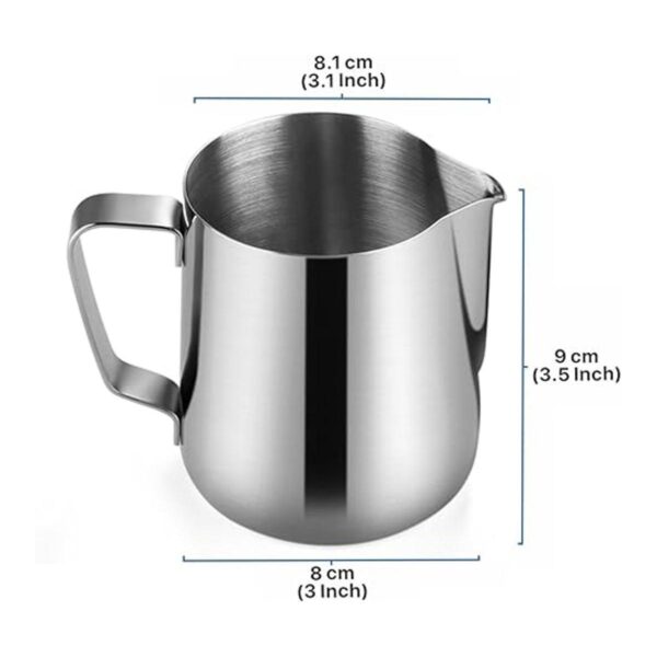 Flexzion Jarra espumadora de leche taza espumadora de