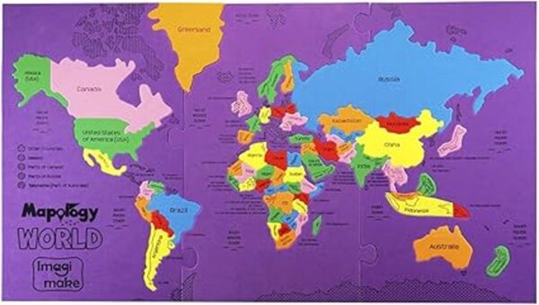 Imagimake Mapology World Mapa del mundo y sus países_2