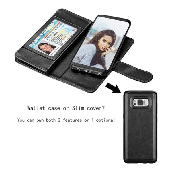 Galaxy S8 Caso Galaxy S8 Wallet Caso njjex 9 ranuras_5