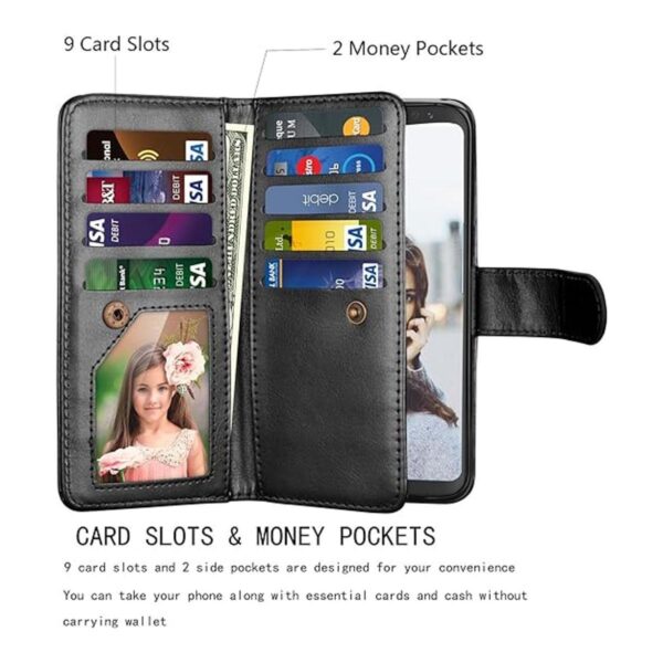 Galaxy S8 Caso Galaxy S8 Wallet Caso njjex 9 ranuras_3