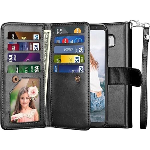 Galaxy S8 Caso Galaxy S8 Wallet Caso njjex 9 ranuras_1