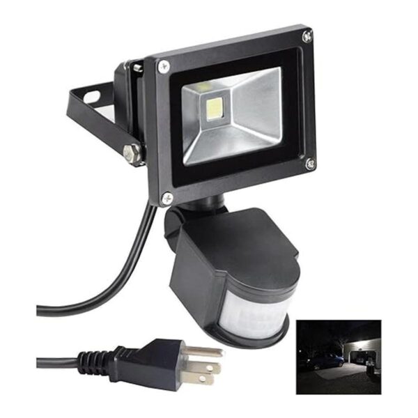 Luz de inundación LED con sensor de movimiento de 10 W_1