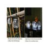 Guirnalda de luces solares blancas frías para tarros de