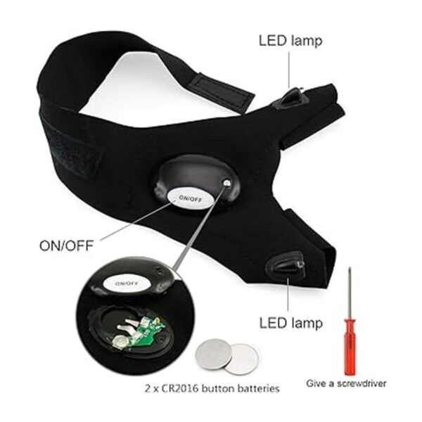 Guantes de pesca con linterna LED para exteriores con_6