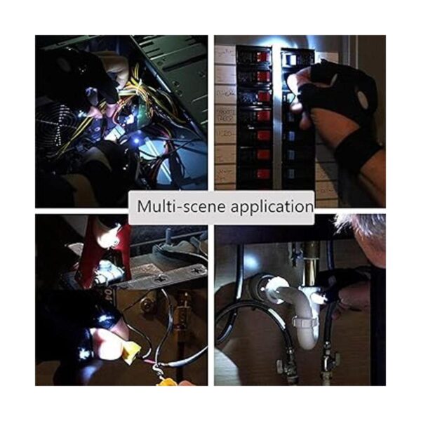 Guantes de pesca con linterna LED para exteriores con_4