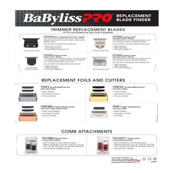 Juego de peines de barberología BaBylissPRO_2