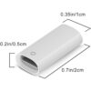 Jiunai Paquete de 2 adaptadores compatibles con Apple_4