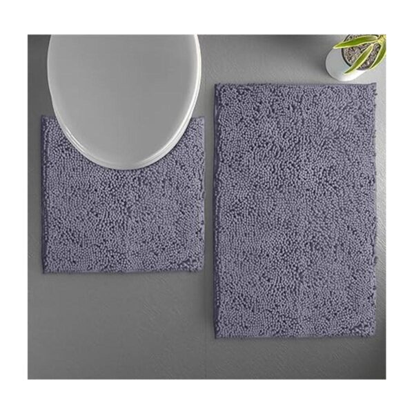 Juego de 2 tapetes de baño de felpilla tapete de baño_2